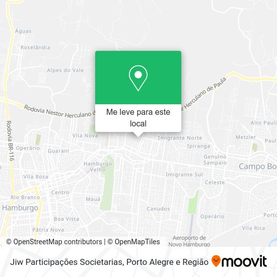 Jiw Participações Societarias mapa