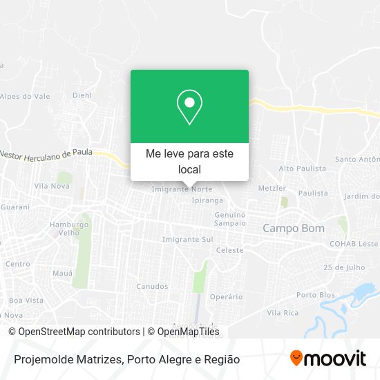 Projemolde Matrizes mapa