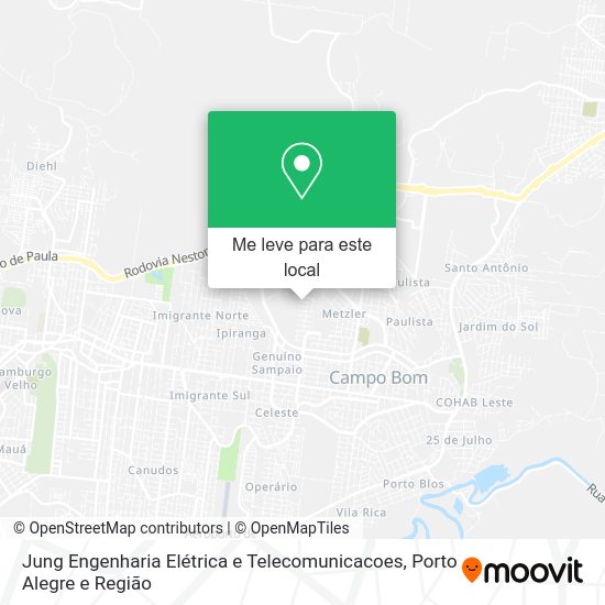 Jung Engenharia Elétrica e Telecomunicacoes mapa