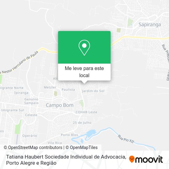 Tatiana Haubert Sociedade Individual de Advocacia mapa