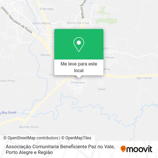 Associação Comunitaria Beneficiente Paz no Vale mapa