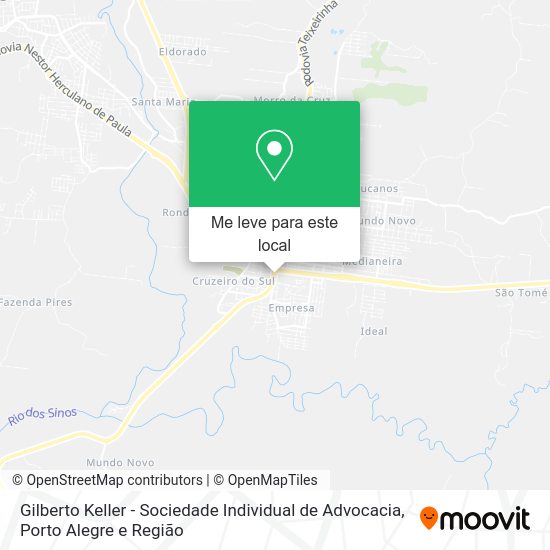 Gilberto Keller - Sociedade Individual de Advocacia mapa