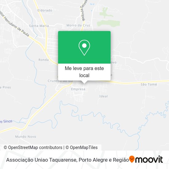 Associação Uniao Taquarense mapa