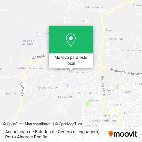 Associação de Estudos de Genero e Linguagem mapa