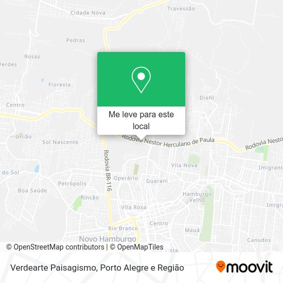 Verdearte Paisagismo mapa