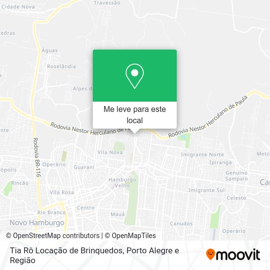 Tia Rô Locação de Brinquedos mapa