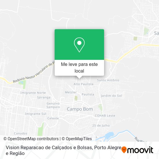 Vision Reparacao de Calçados e Bolsas mapa