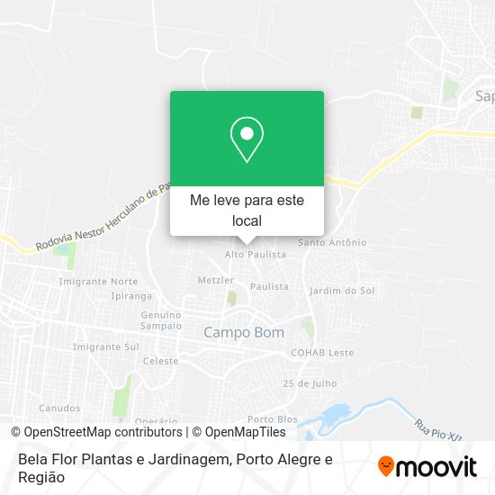 Bela Flor Plantas e Jardinagem mapa