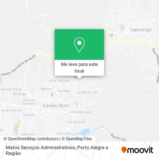 Matos Serviços Administrativos mapa