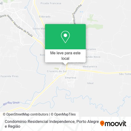 Condomínio Residencial Independence mapa