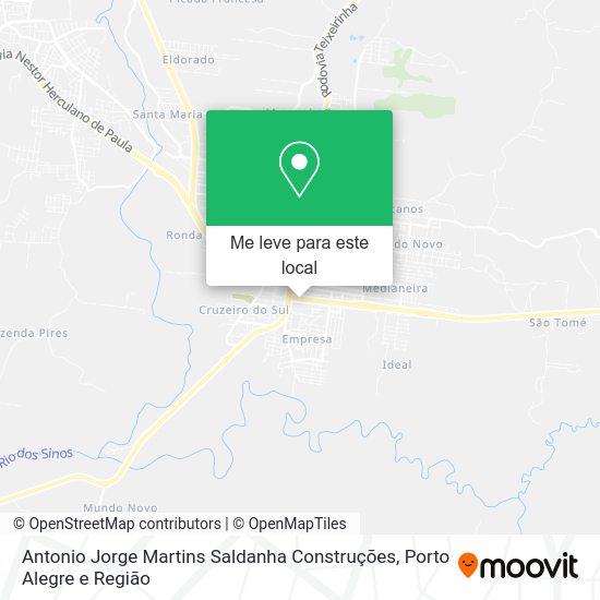 Antonio Jorge Martins Saldanha Construções mapa