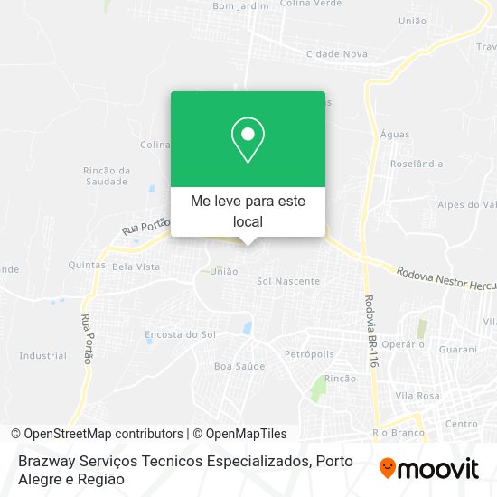 Brazway Serviços Tecnicos Especializados mapa