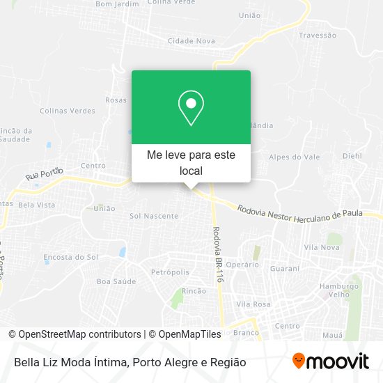 Bella Liz Moda Íntima mapa