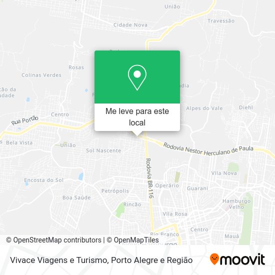 Vivace Viagens e Turismo mapa