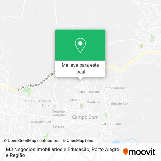 M3 Negocios Imobiliarios e Educação mapa