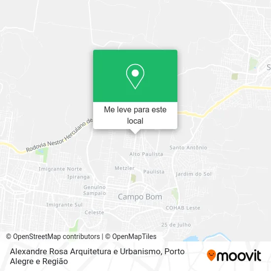 Alexandre Rosa Arquitetura e Urbanismo mapa