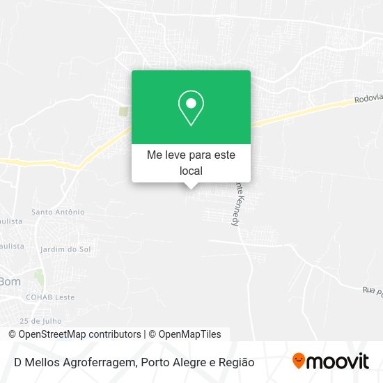 D Mellos Agroferragem mapa