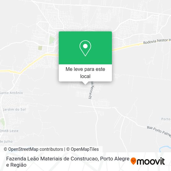 Fazenda Leão Materiais de Construcao mapa