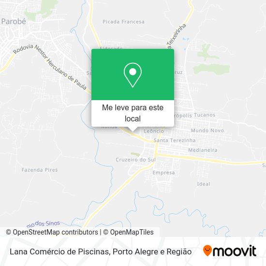 Lana Comércio de Piscinas mapa