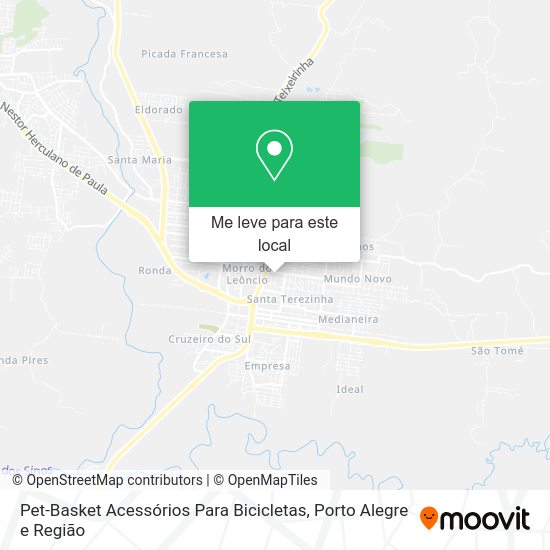 Pet-Basket Acessórios Para Bicicletas mapa