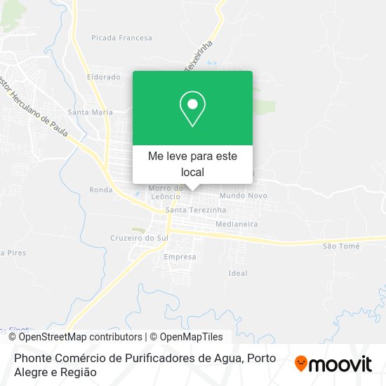 Phonte Comércio de Purificadores de Agua mapa
