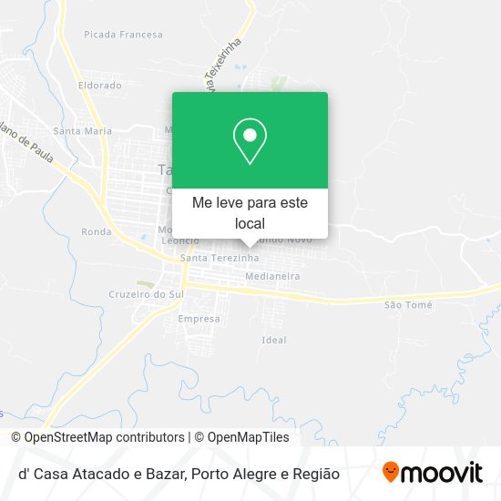 d' Casa Atacado e Bazar mapa