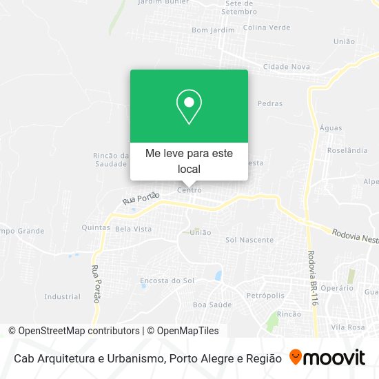 Cab Arquitetura e Urbanismo mapa