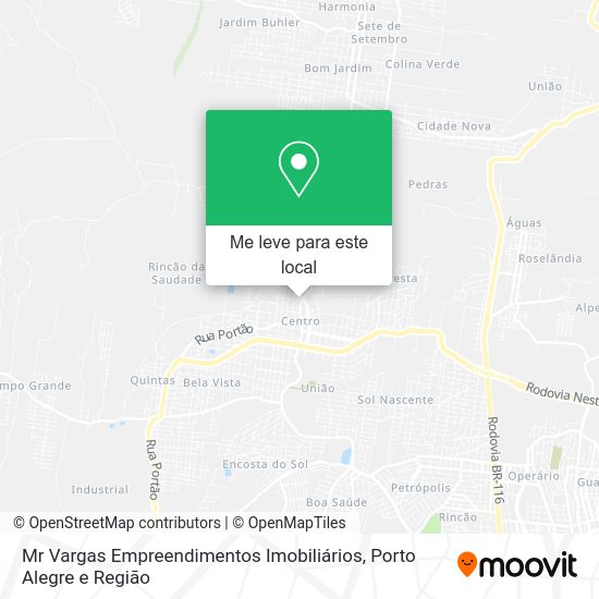 Mr Vargas Empreendimentos Imobiliários mapa