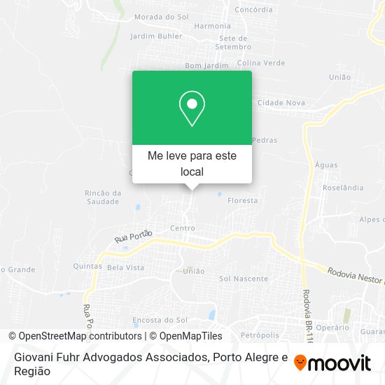 Giovani Fuhr Advogados Associados mapa