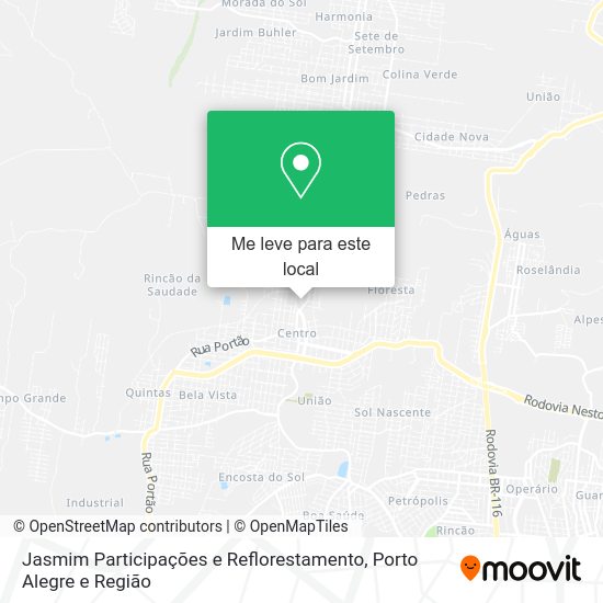 Jasmim Participações e Reflorestamento mapa