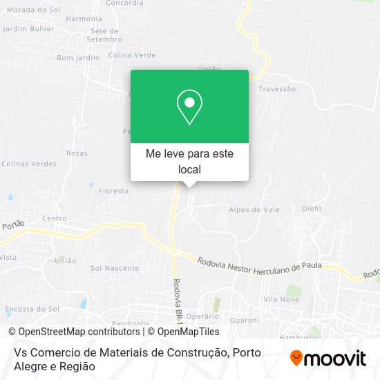 Vs Comercio de Materiais de Construção mapa
