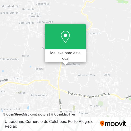 Ultrasonno Comercio de Colchões mapa