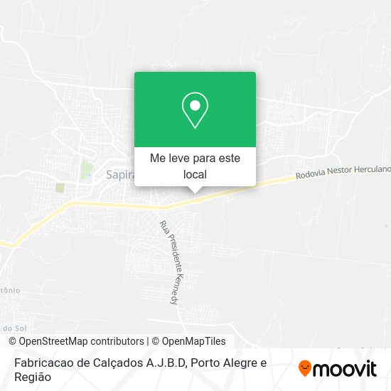 Fabricacao de Calçados A.J.B.D mapa