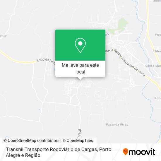 Transnil Transporte Rodoviário de Cargas mapa