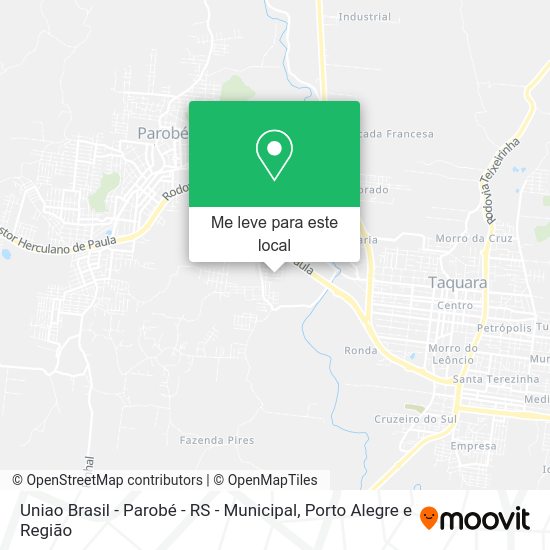 Uniao Brasil - Parobé - RS - Municipal mapa