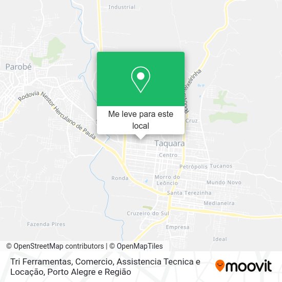 Tri Ferramentas, Comercio, Assistencia Tecnica e Locação mapa