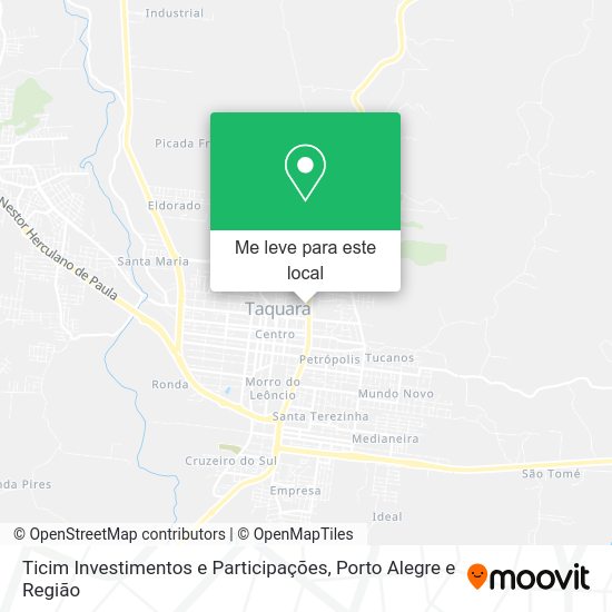 Ticim Investimentos e Participações mapa