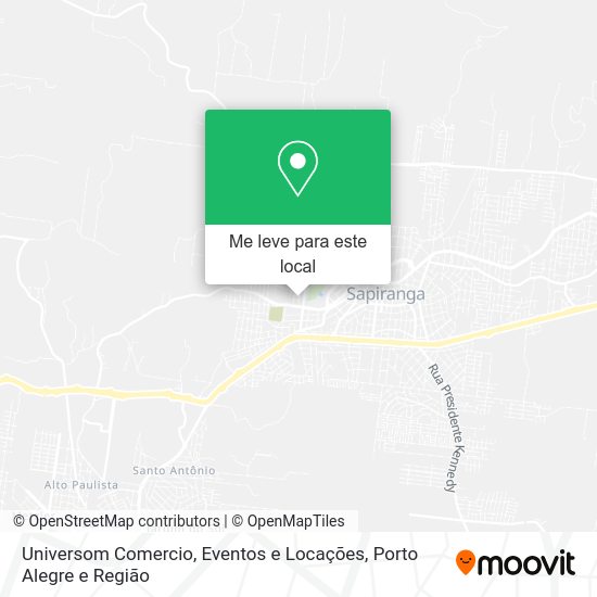 Universom Comercio, Eventos e Locações mapa