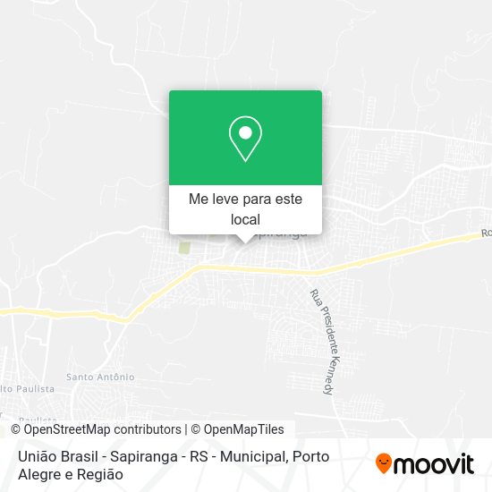 União Brasil - Sapiranga - RS - Municipal mapa