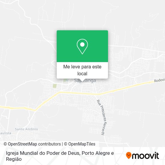 Igreja Mundial do Poder de Deus mapa