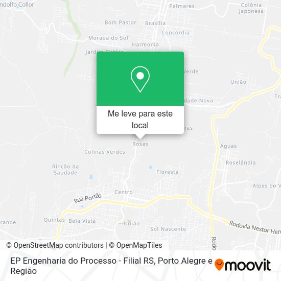 EP Engenharia do Processo - Filial RS mapa