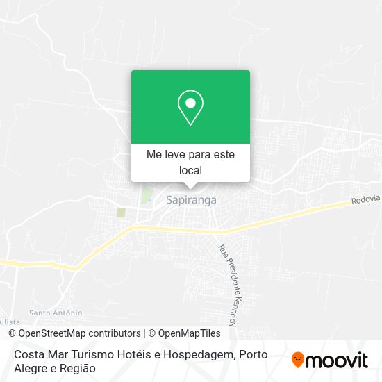Costa Mar Turismo Hotéis e Hospedagem mapa