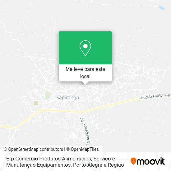 Erp Comercio Produtos Alimenticios, Servico e Manutenção Equipamentos mapa