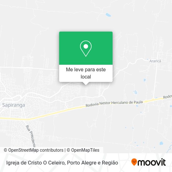 Igreja de Cristo O Celeiro mapa