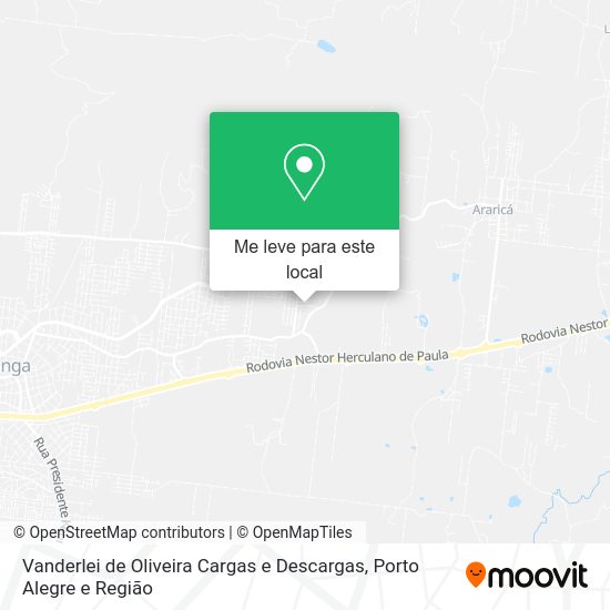 Vanderlei de Oliveira Cargas e Descargas mapa