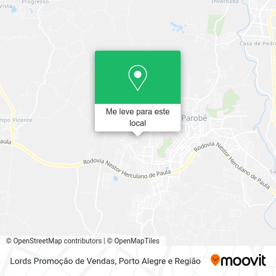 Lords Promoção de Vendas mapa