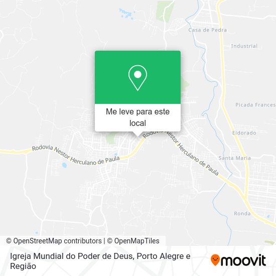Igreja Mundial do Poder de Deus mapa