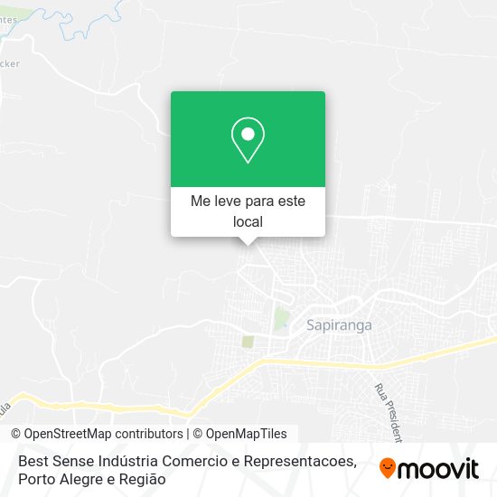 Best Sense Indústria Comercio e Representacoes mapa