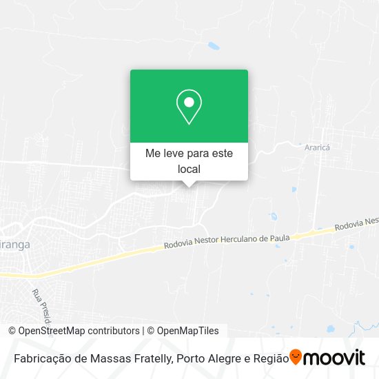 Fabricação de Massas Fratelly mapa