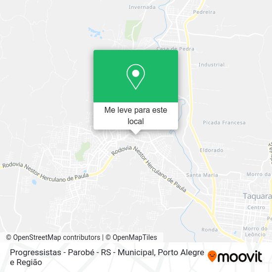 Progressistas - Parobé - RS - Municipal mapa